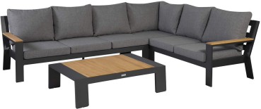 EXOTAN® Gartenlounge-Set Valerie Rechts Anthrazit / Nanotex